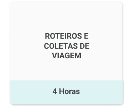 roteiros e coletas de viagem - Treinamentos